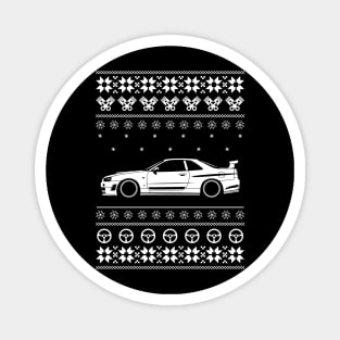 Skyline R34 Xmas Magnet